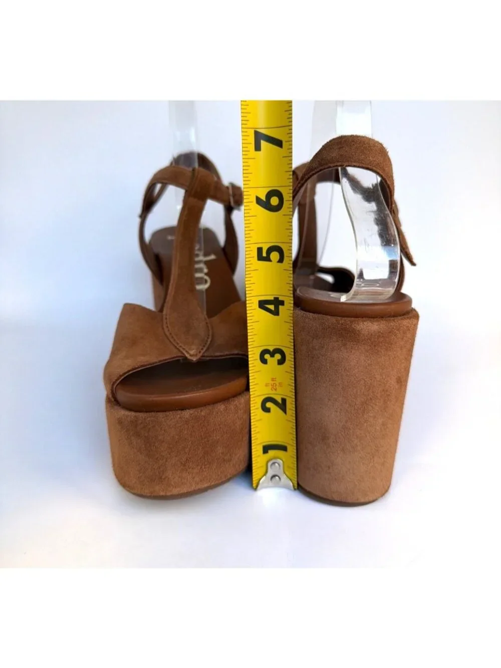 Pedro Garcia Domiel Spice Castoro Brown Platforms Suede Leather Sandals Size 41